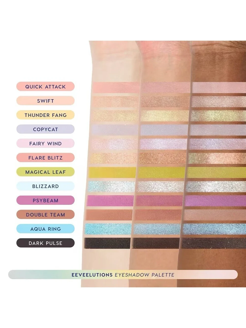 ColourPop X Pokemon Eeveelution Eyeshadow Palette